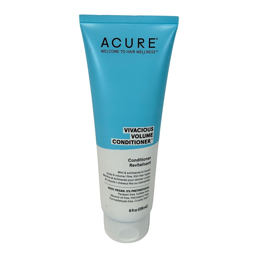 ACURE Vivacious Volume Conditioner Mint & Echinacea 8oz Fine Thin Hair Vegan NEW